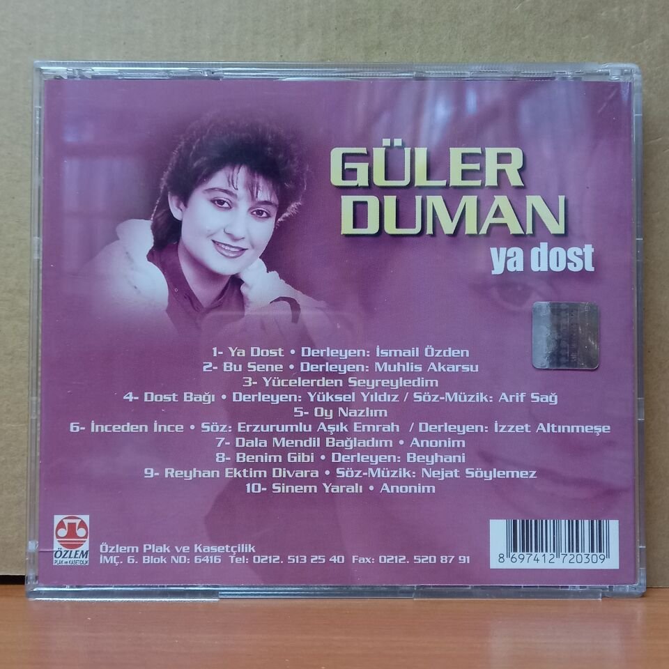 GÜLER DUMAN - YA DOST - CD 2.EL