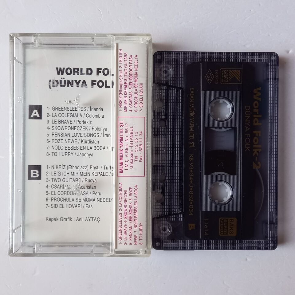 WORLD FOLK 2 - DÜNYA FOLK (1993) - KASET 2.EL