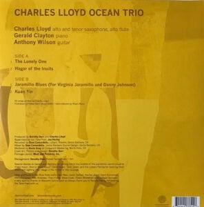 CHARLES LLOYD GERALD CLAYTON ANTHONY WILSON - TRIOS : OCEAN (2022) - LP BLUE NOTE GATEFOLD SIFIR PLAK