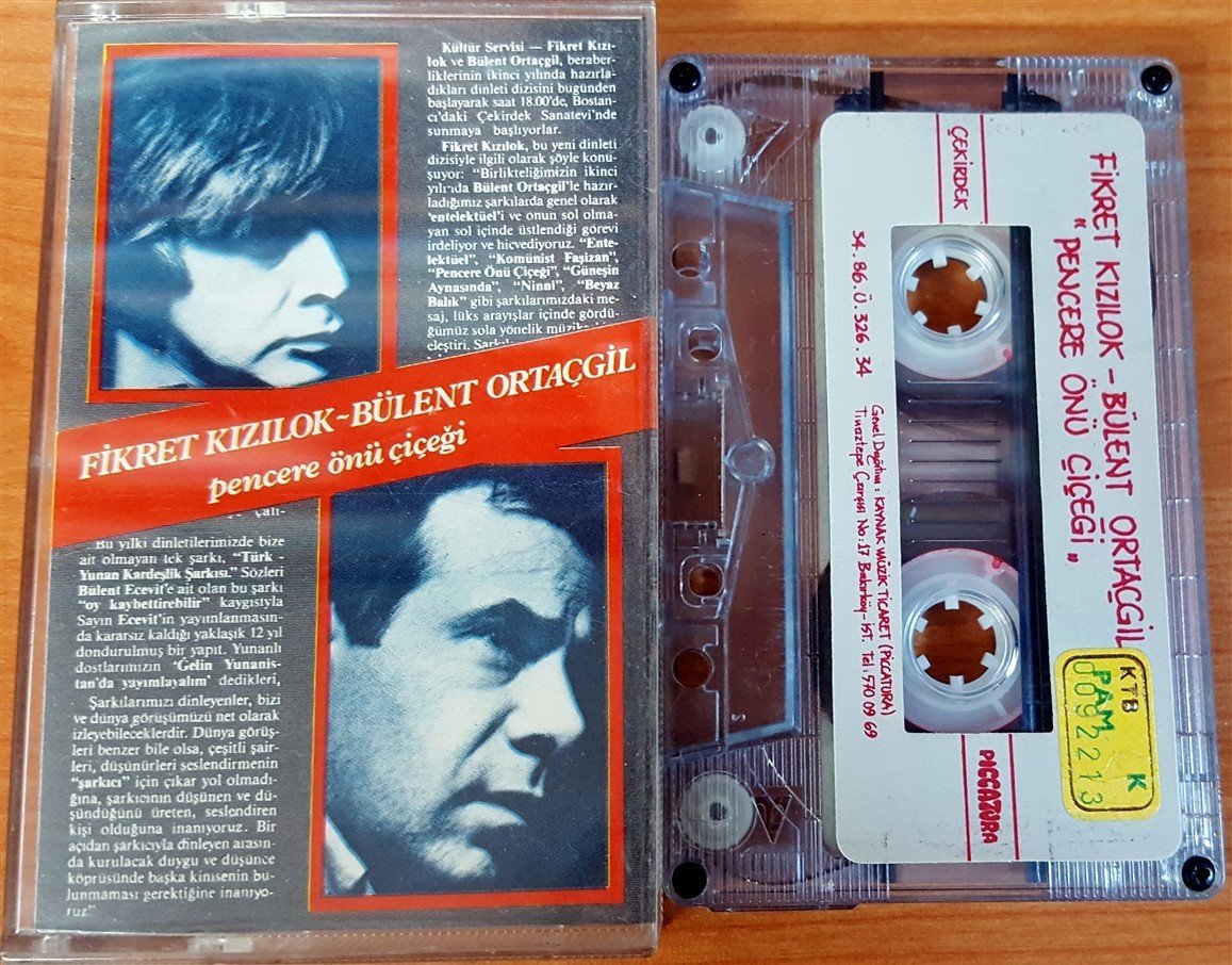 FİKRET KIZILOK & BÜLENT ORTAÇGİL - PENCERE ÖNÜ ÇİÇEĞİ KASET 2.EL