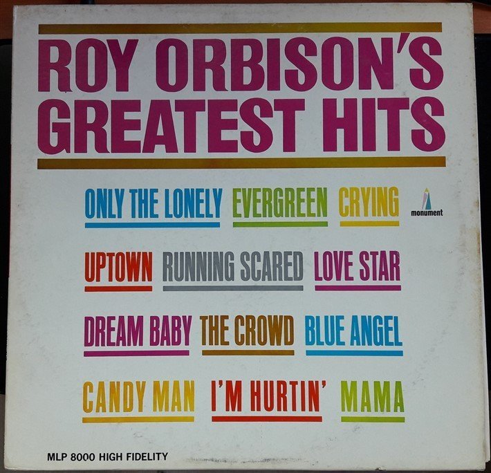 ROY ORBISON - GREATEST HITS - 2.EL PLAK