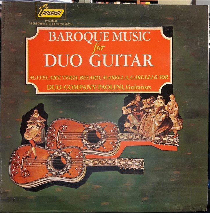 BAROQUE MUSIC FOR DUO GUITAR, DUO COMPANY PAOLINI - PLAK 2.EL