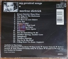 MARLENE DIETRICH - MY GREATEST SONGS (1991) - CD 2.EL