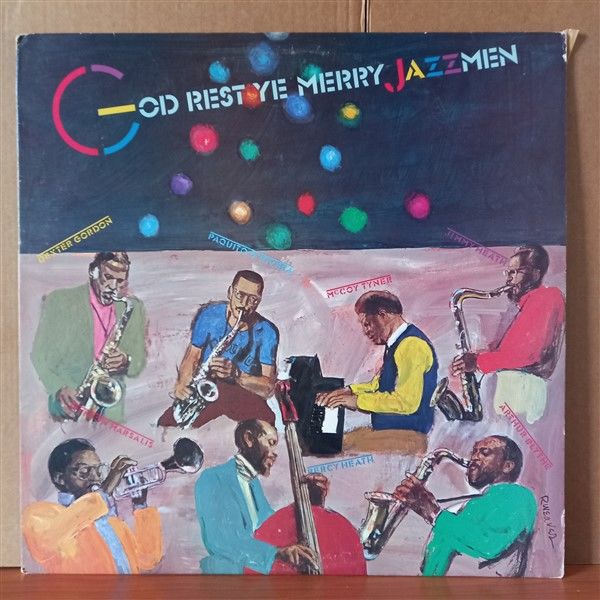 GOD REST YE MERRY, JAZZMEN / DEXTER GORDON, MCCOY TYNER, JIMMY HEATH, WYNTON MARSALIS, PERCY HEATH (1981) - LP 2.EL PLAK