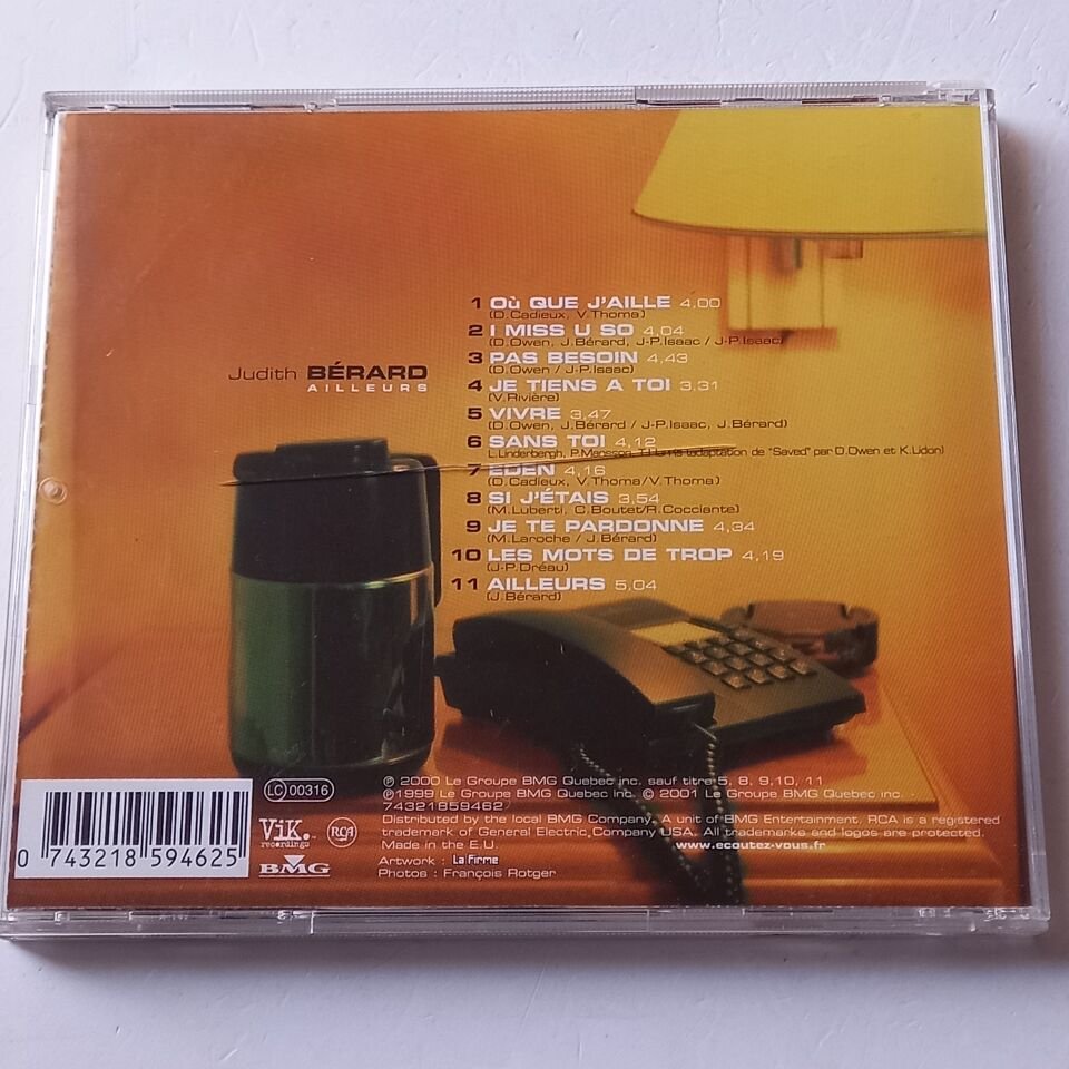 JUDITH BERARD – AILLEURS (2001) - CD REISSUE 2.EL