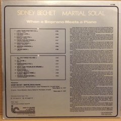 SIDNEY BECHET MARTIAL SOLAL WHEN A SOPRANO MEETS A PIANO (1957) 1979 2.EL PLAK