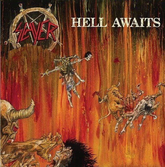 SLAYER - HELL AWAITS (1985) - LP 2026 WHITE COLOURED EDITION SIFIR PLAK