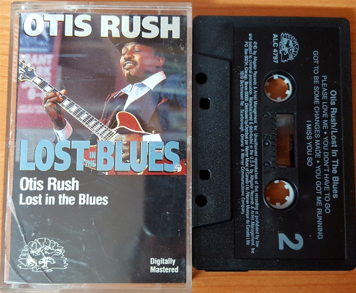 OTIS RUSH - LOST IN THE BLUES (1991) ALLIGATOR CASSETTE MADE IN USA ''USED''