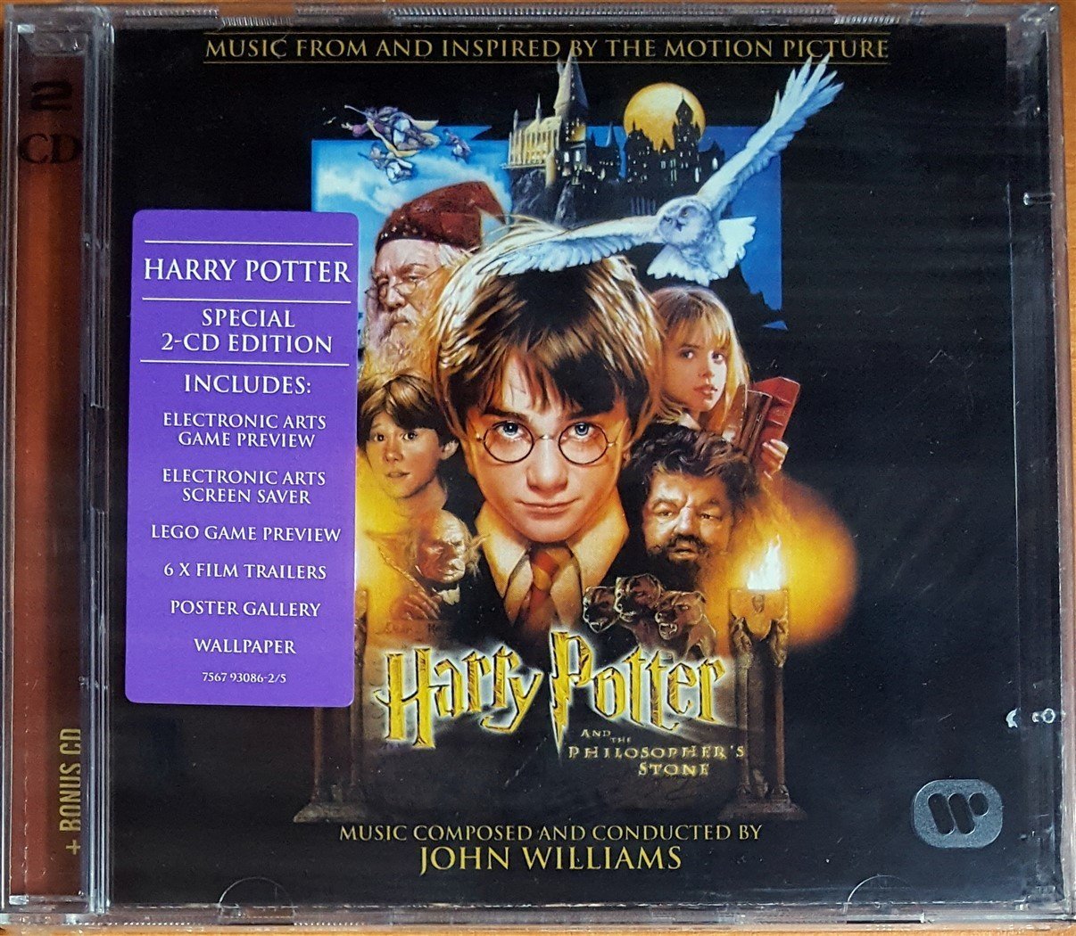HARRY POTTER AND THE PHILOSOPHER'S STONE SOUNDTRACK / JOHN WILLIAMS (2001) SPECIAL EDITION 2CD SIFIR