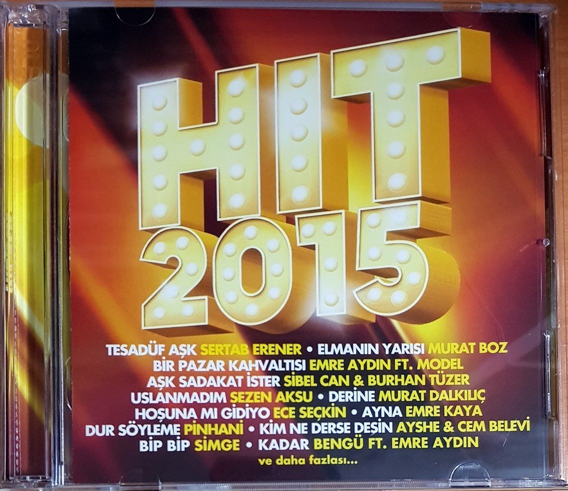 HİT 2015 / SERTAB ERENER, MURAT BOZ, EMRE AYDIN, SİBEL CAN, SEZEN AKSU, PİNHANİ (2015) DMC 2CD 2.EL