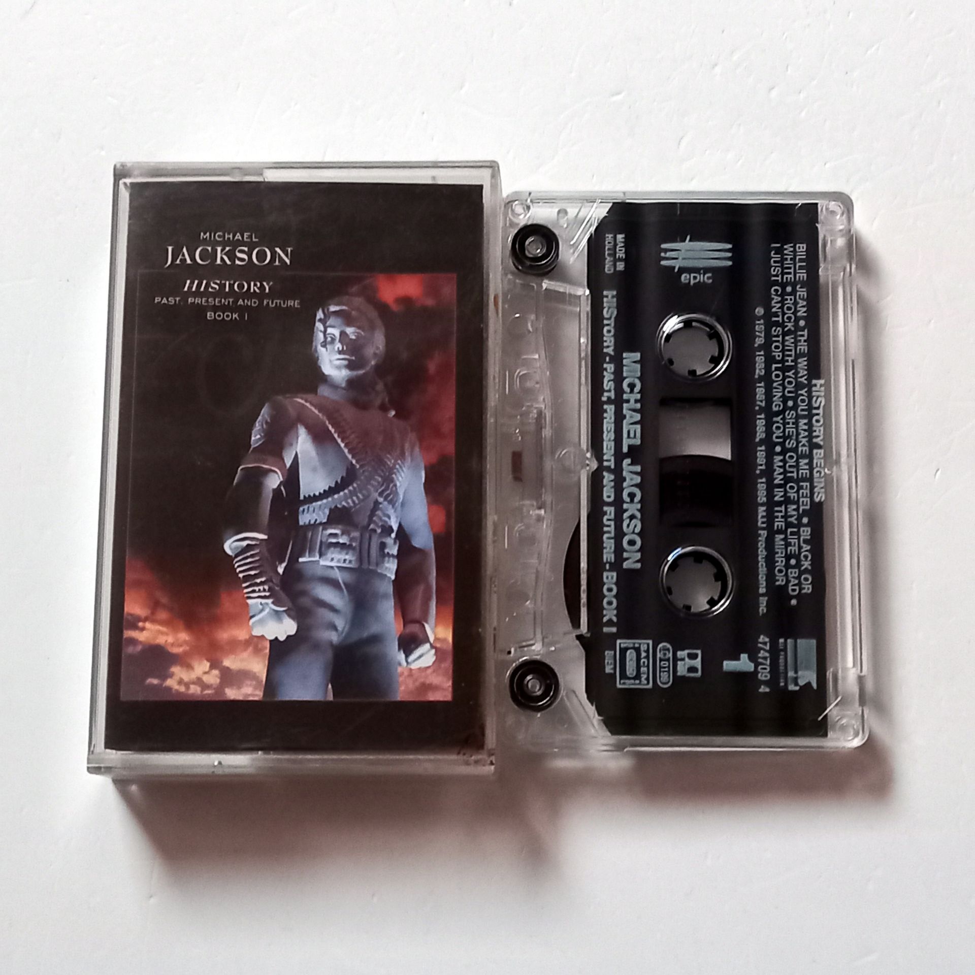 MICHAEL JACKSON HISTORY / PAST, PRESENT AND FUTURE BOOK 1 (1995) - KASET MADE IN HOLLAND 2.EL