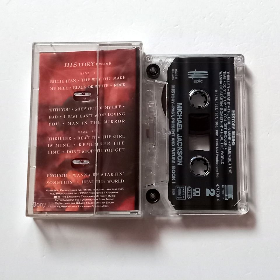 MICHAEL JACKSON HISTORY / PAST, PRESENT AND FUTURE BOOK 1 (1995) - KASET MADE IN HOLLAND 2.EL