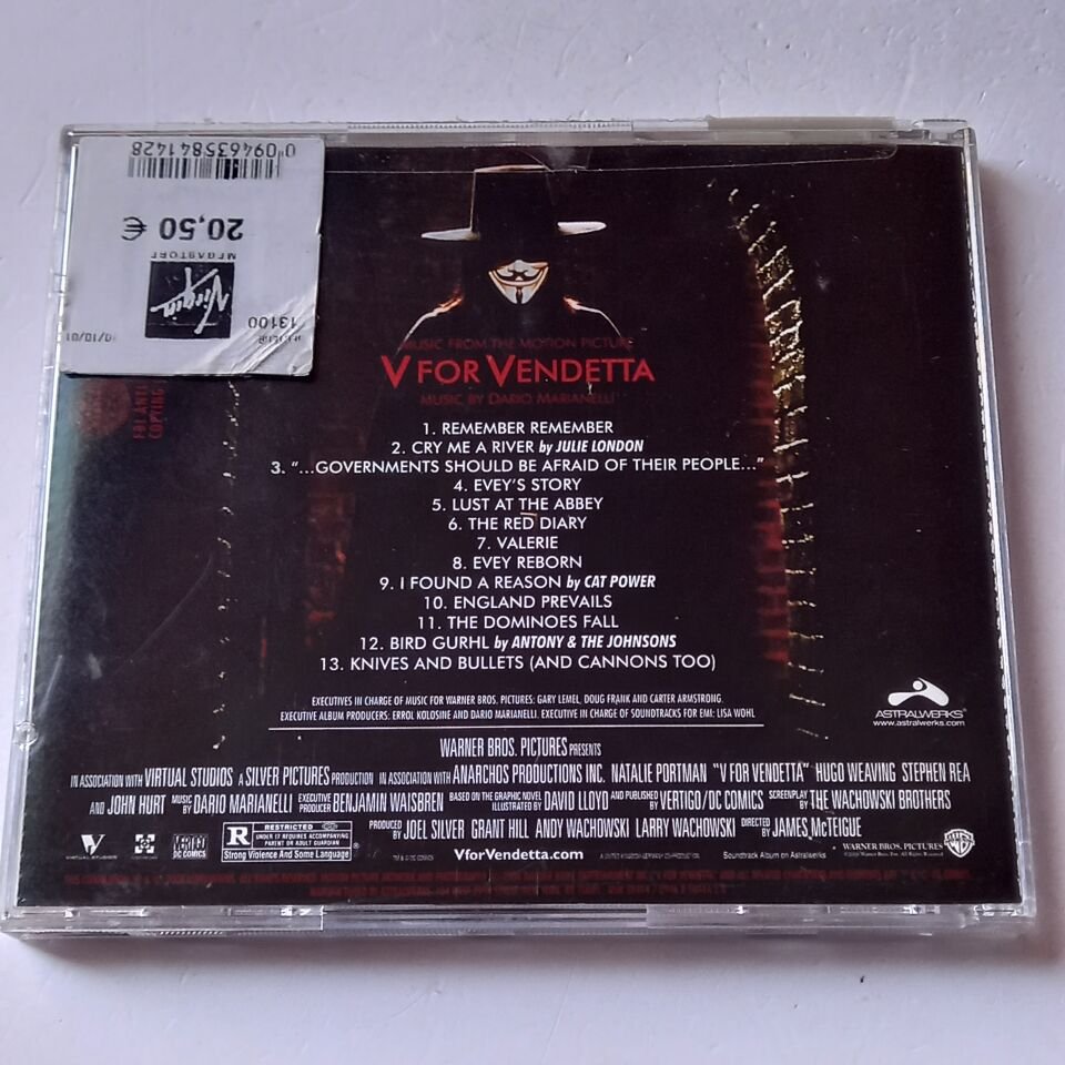 V FOR VENDETTA / MUSIC FROM THE MOTION PICTURE  (2006) - CD 2.EL