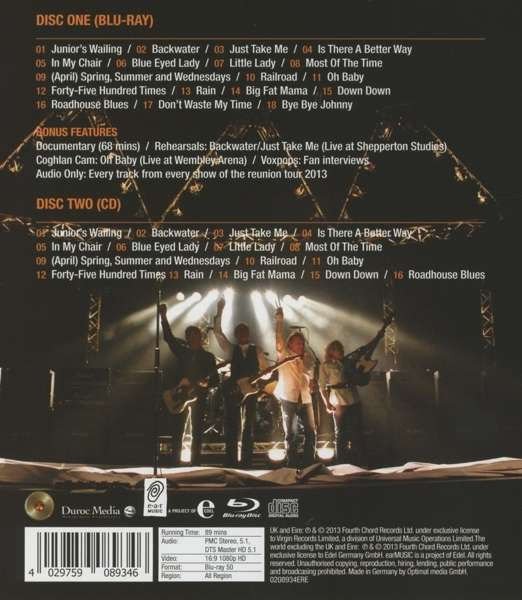 STATUS QUO – THE FRANTIC FOUR REUNION 2013 (LIVE AT WEMBLEY ARENA) - CD + BLU-RAY SIFIR
