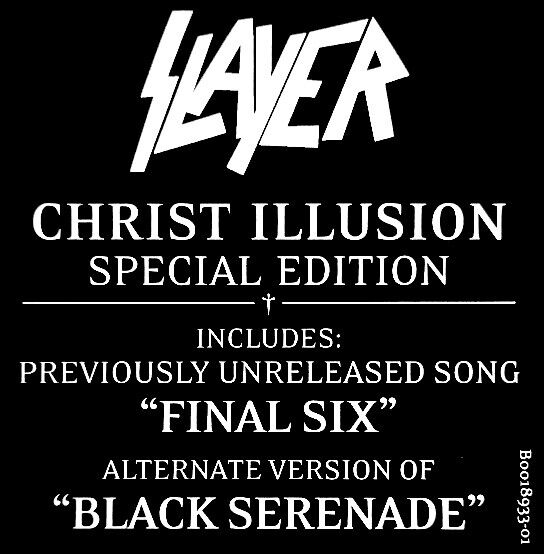 SLAYER - CHRIST ILLUSION (2006) - LP 180GR 2013 SPECIAL EDITION SIFIR PLAK