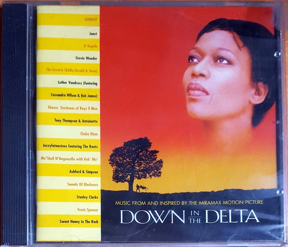 DOWN IN THE DELTA SOUNDTRACK / JANET, STEVIE WONDER, LUTHER VANDROSS, CHAKA KHAN, STANLEY CLARKE (1998) CD SIFIR