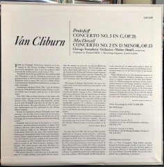 PROKOFIEV: PIANO CONCERTO NO.3, MacDOWELL: CONCERTO NO.2, VAN CLIBURN, CHICAGO SYMPHONY ORCHESTRA, WALTER HENDL (1961) - PLAK 2.EL