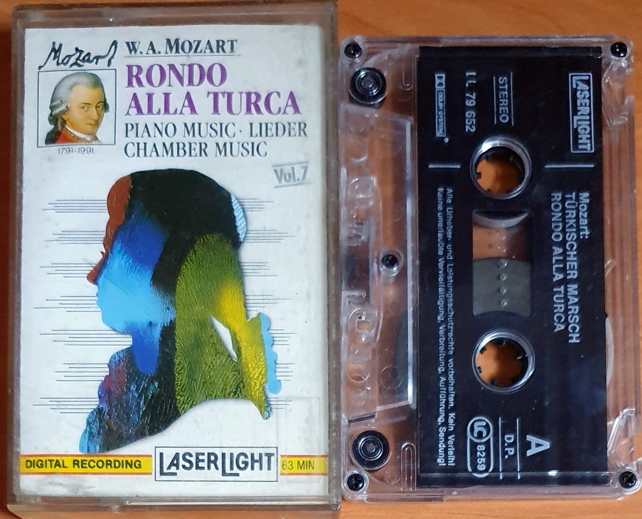 MOZART: RONDO ALLA TURCA / PIANO MUSIC / LIEDER CHAMBER MUSIC VOL.7 - KASET 2.EL