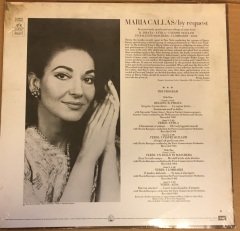 MARIA CALLAS BY REQUEST DÖNEM BASKISI SIFIR PLAK