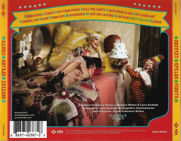 BRITNEY SPEARS – CIRCUS (2008) - CD JEWEL CASE AMBALAJINDA SIFIR