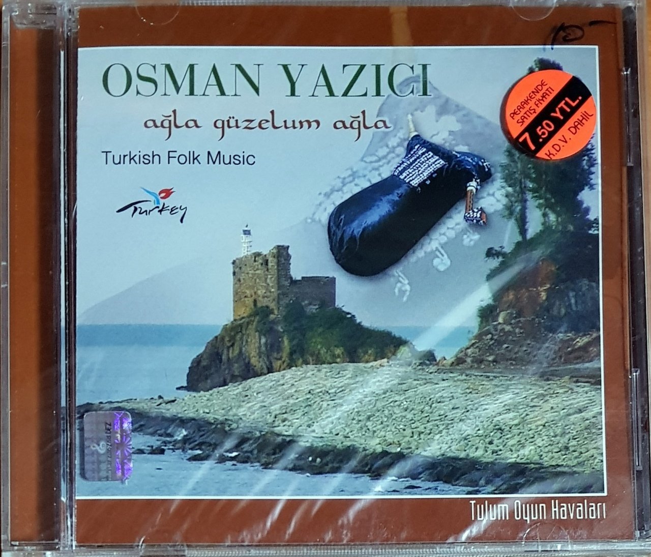 OSMAN YAZICI - AĞLA GÜZELİM AĞLA / TURKISH FOLK MUSIC / CİNAN MÜZİK CD SIFIR