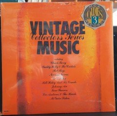 VINTAGE MUSIC VOLUME 3 - CHUCK BERRY, BUDDY HOLLY, BILL HALEY, JOHNNY ACE (1986) - PLAK SIFIR