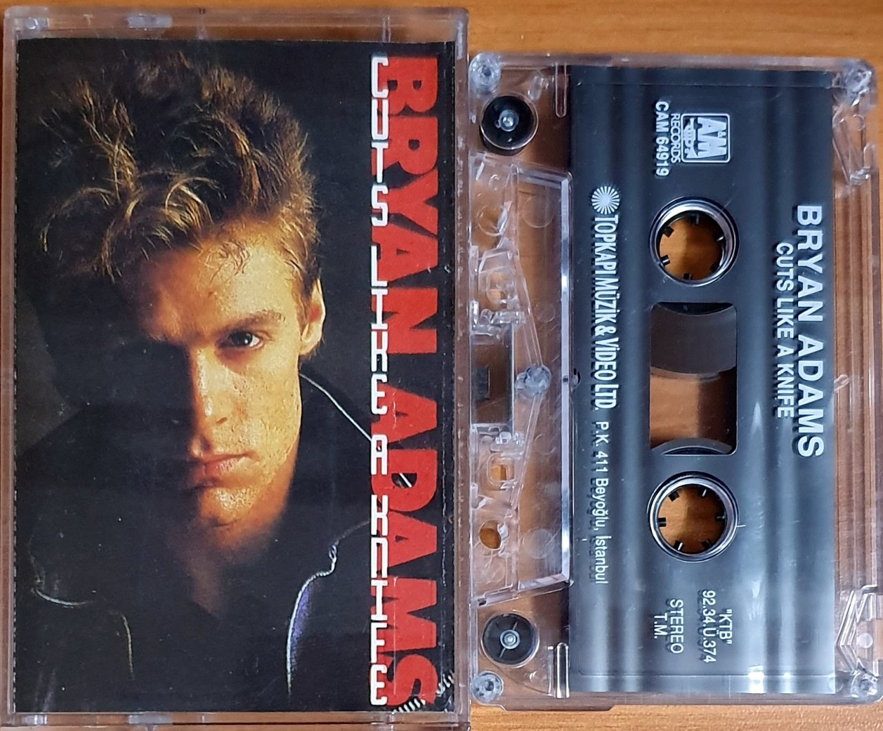 BRYAN ADAMS - CUTS LIKE A KNIFE (1992) - KASET TOPKAPI 2.EL