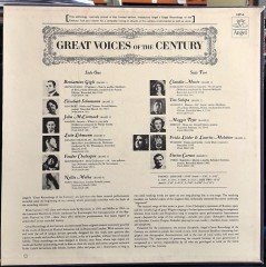 GREAT VOICES OF THE CENTURY - MELBA, CARUSO, LEHMANN... - PLAK 2.EL