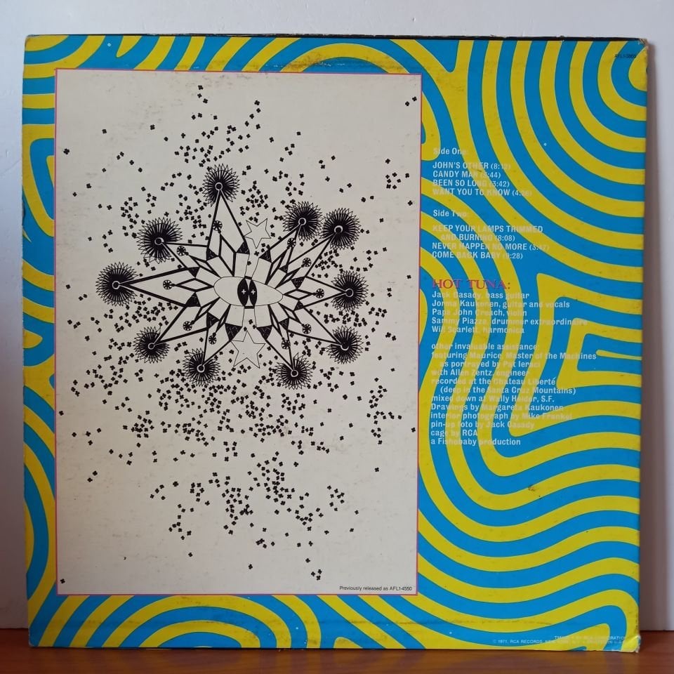 HOT TUNA – FIRST PULL UP THEN PULL DOWN (1971) - LP 2.EL PLAK