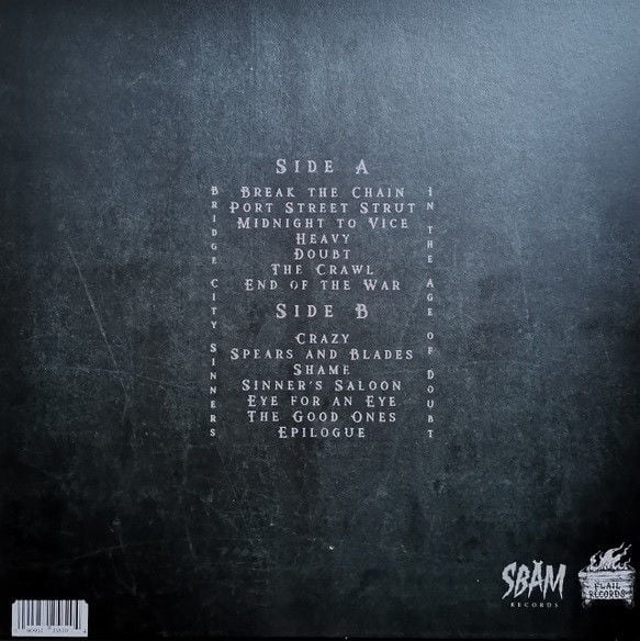 THE BRIDGE CITY SINNERS - IN THE AGE OF DOUBT (2024) - LP ALTERNATIVE ROCK , ROWDY NEO FOLK ROCK SIFIR PLAK