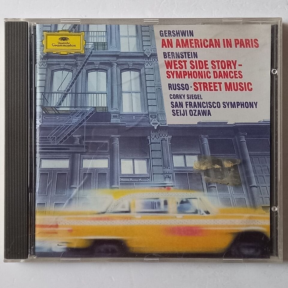 GERSHWIN, BERNSTEIN, RUSSO - CORKY SIEGEL, SAN FRANCISCO SYMPHONY, SEIJI OZAWA – AN AMERICAN IN PARIS / WEST SIDE STORY - SYMPHONIC DANCES / STREET MUSIC - CD 2.EL