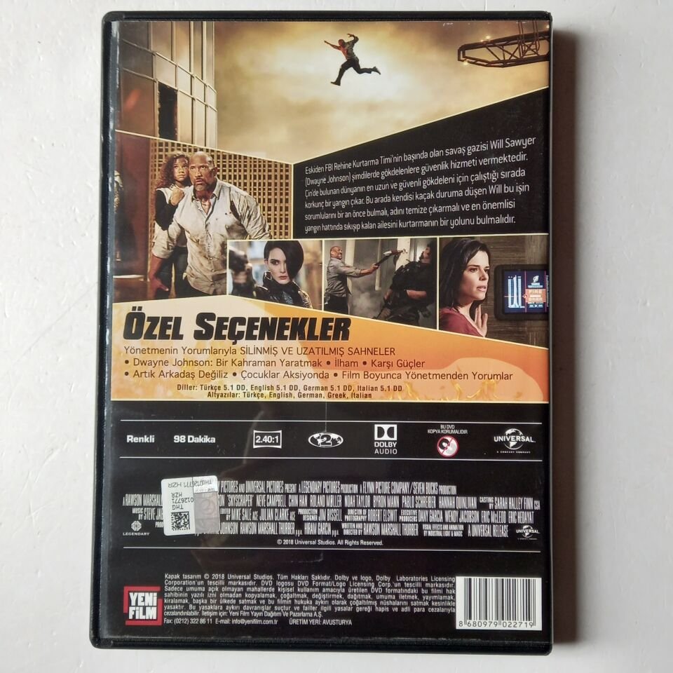 SKYSCRAPER / GÖKDELEN - DWAYNE JOHSNON - DVD 2.EL