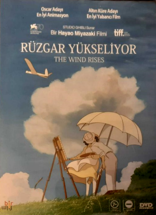 THE WIND RISES - RÜZGAR YÜKSELİYOR - HAYAO MIYAZAKI - STÜDYO GHIBLI ANİMASYONU - DVD 2.EL