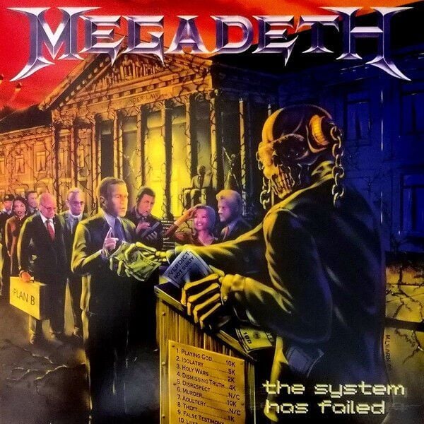 MEGADETH - THE SYSTEM HAS FAILED (2004) - LP 180GR 2019 EDITION SIFIR PLAK