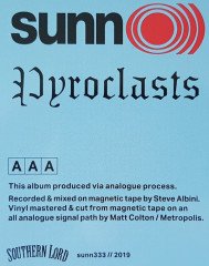 SUNN O))) - PYROCLASTS (2019) - LP RENKLİ SIFIR PLAK