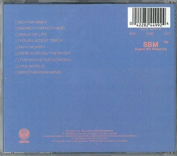 DIRE STRAITS - BROTHERS IN ARMS (1985) - CD 1996 REMASTERED REISSUE AMBALAJINDA SIFIR