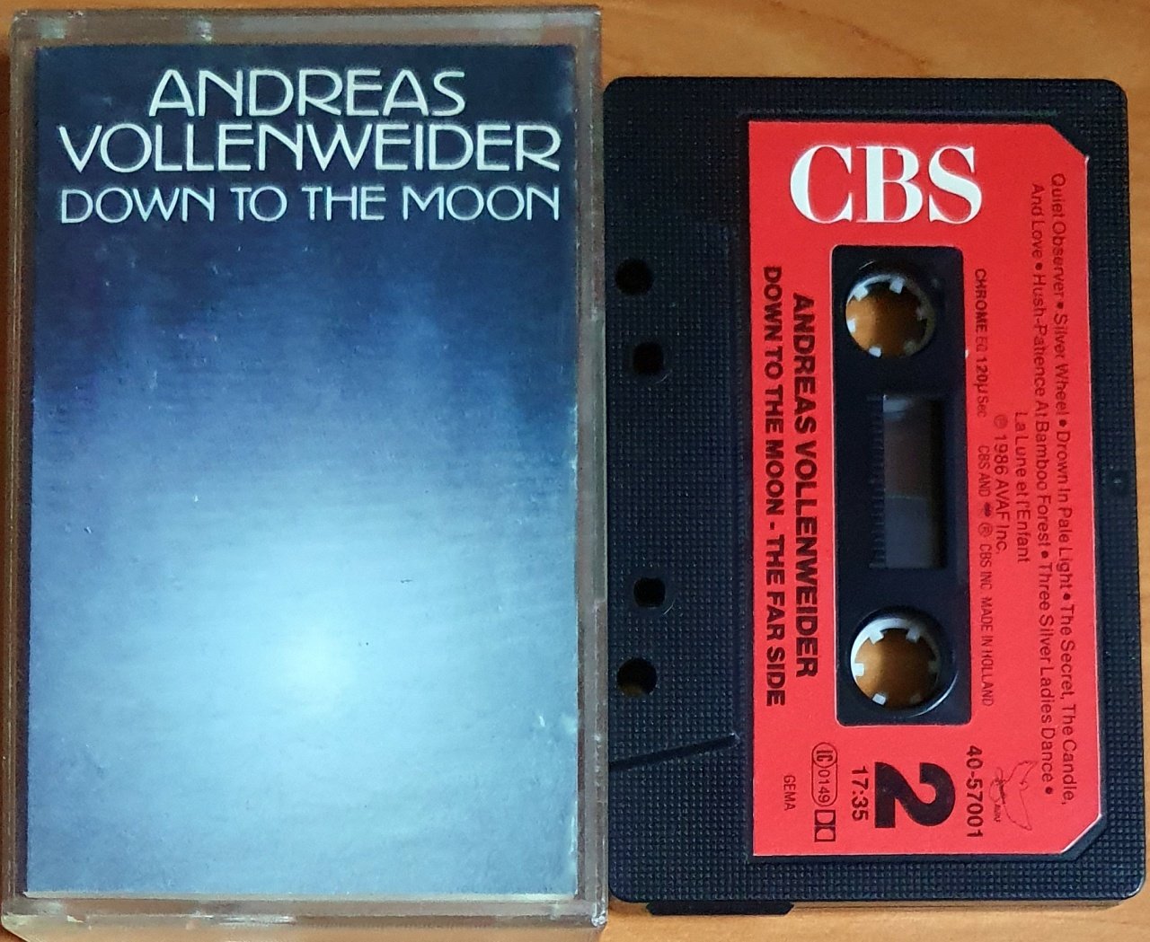 ANDREAS WOLLENWEIDER - DOWN TO THE MOON - KASET MADE IN HOLLAND 2.EL