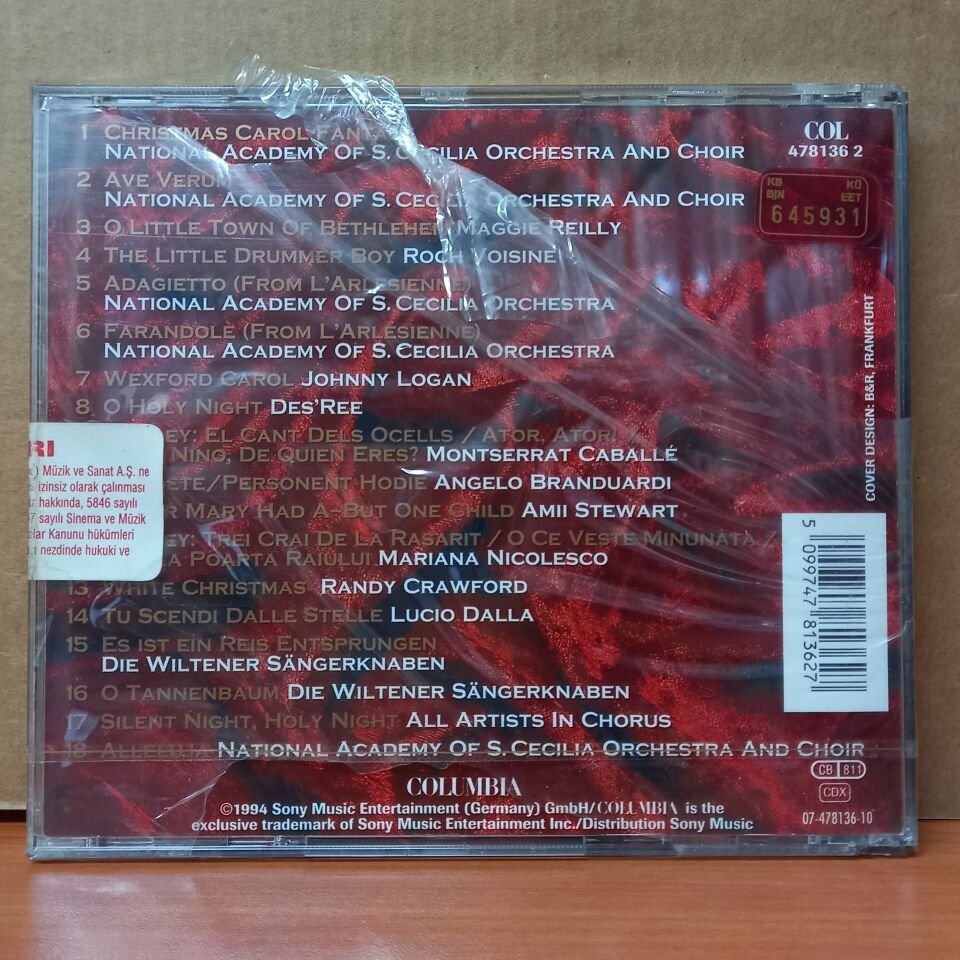 VATICAN CHRISTMAS / NATIONAL ACADEMY OF S. CECILIA ORCHESTRA AND CHOIR MAGGIE REILLY, ROCH VOISINE, JOHNNY LOGAN (1994) - CD SIFIR
