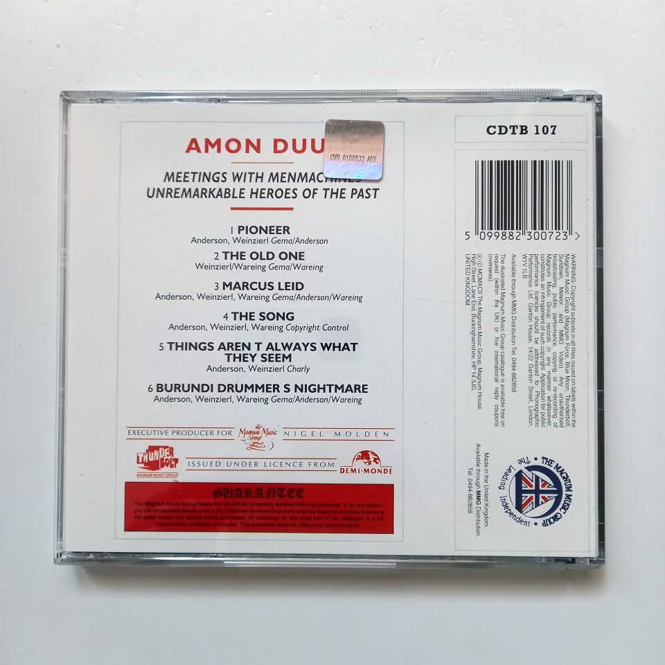 AMON DÜÜL – MEETING WITH MENMACHINES UNREMARKABLE HEROES OF THE PAST (1992) - CD 2.EL