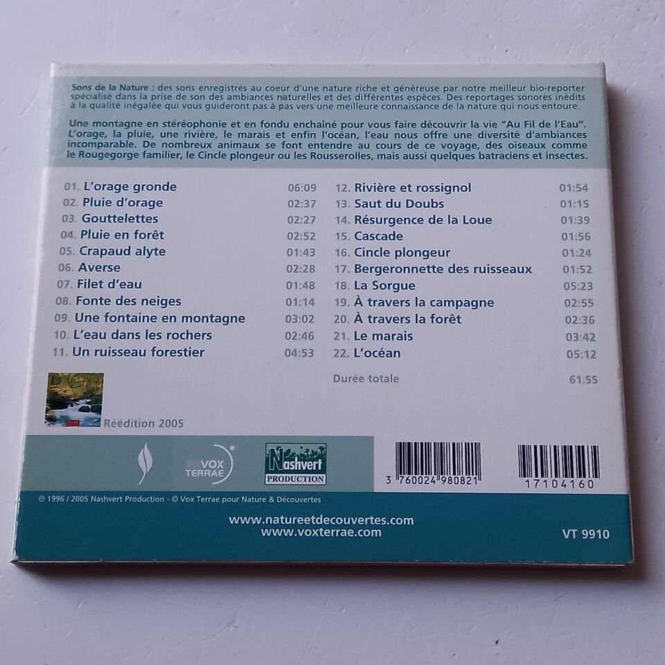 FERNAND DEROUSSEN – AU FIL DE L\'EAU (1996) - CD DIGIPAK 2005 REISSUE 2.EL