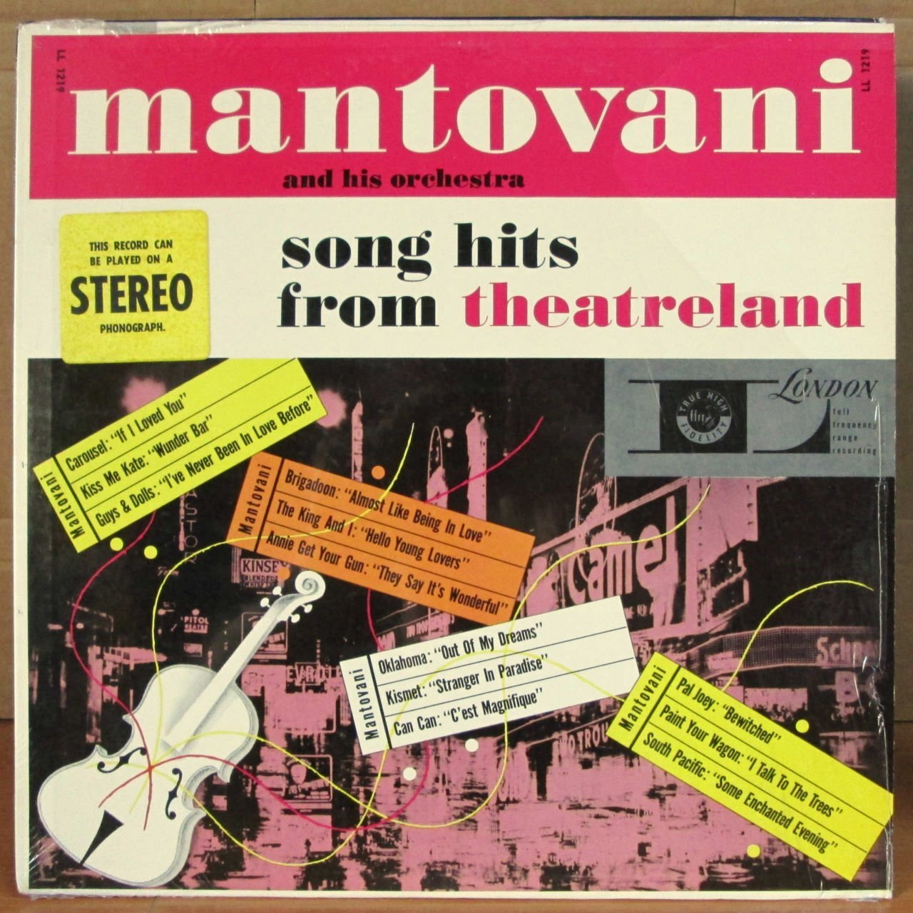 MANTOVANI SONG HITS FROM THEATRELAND - LP 2.EL