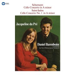 SCHUMANN & SAINT-SAENS: CELLO CONCERTOS, JACQUELINE DU PRE, DANIEL BARENBOIM - LP 2018 BASIM PLAK SIFIR