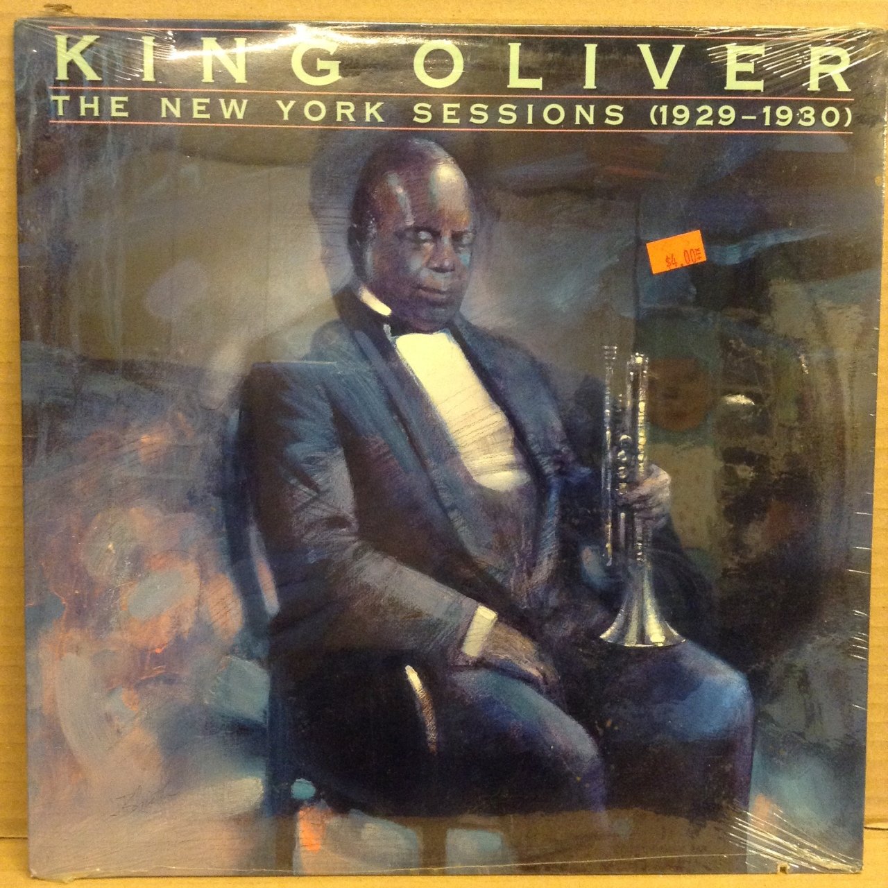 KING OLIVER - THE NEW YORL SESSIONS 1929-1930, 1989 DÖNEM BASKISI SIFIR PLAK PLAK
