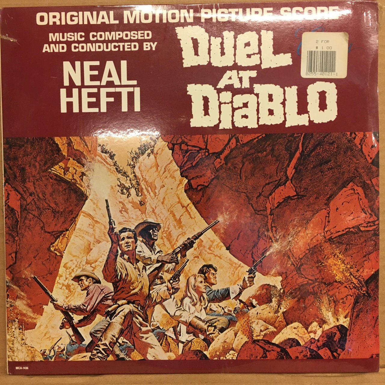 DUEL AT DIABLO SOUNDTRACK NEAL HEFTI 1986 2.EL PLAK