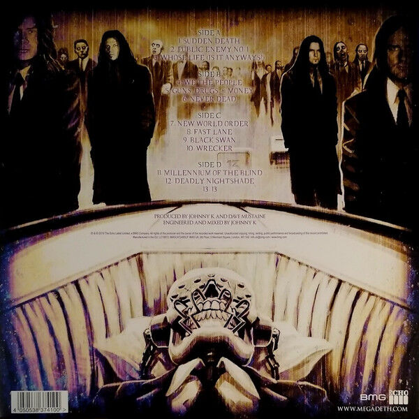 MEGADETH - TH1RT3EN / THIRTEEN / 13 (2011) - 2xLP 180GR 2019 EDITION SIFIR PLAK