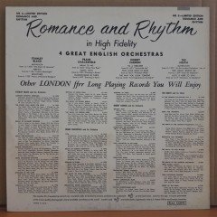 ROMANCE AND RHYTHM - 4 GREAT ENGLISH ORCHESTRAS - LP 2.EL PLAK