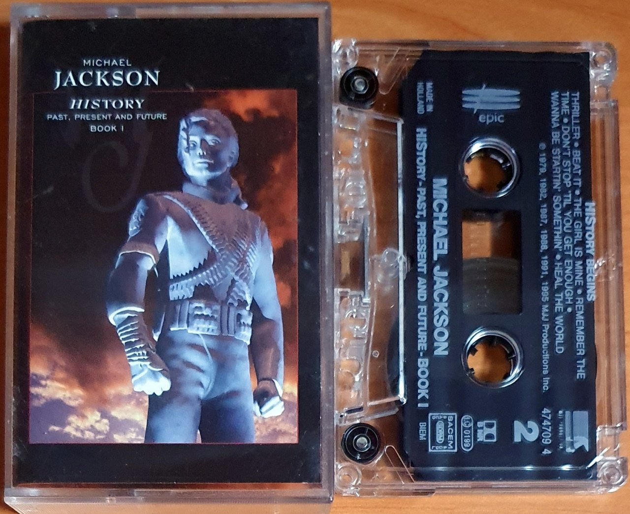 MICHAEL JACKSON - HISTORY / PAST, PRESENT AND FUTURE / BOOK 1 - KASET MADE IN HOLLAND 2.EL