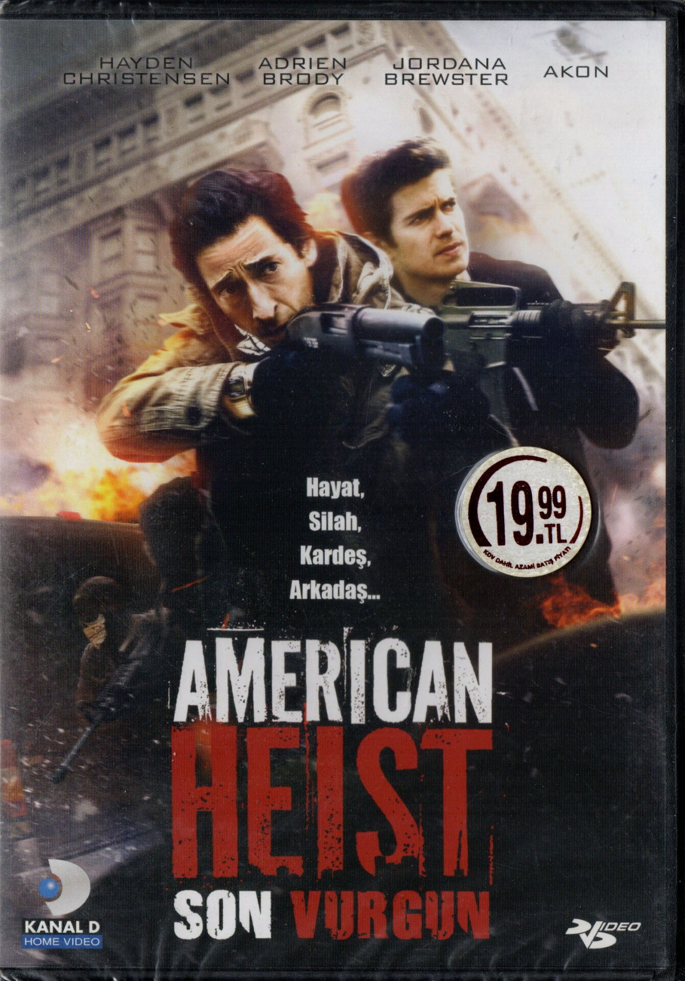 AMERICAN HEIST - SON VURGUN - ADRIEN BRODY - HAYDEN CHRISTENSEN - DVD AMBALAJINDA SIFIR