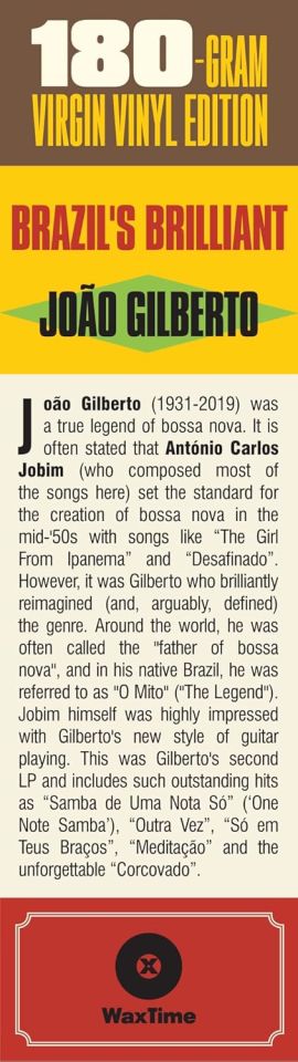 JOAO GILBERTO - BRAZIL'S BRILLIANT (1960 / O Amor, O Sorriso E A Flor) - LP LATIN JAZZ BOSSA NOVA 180GR 2024 EDITION SIFIR PLAK