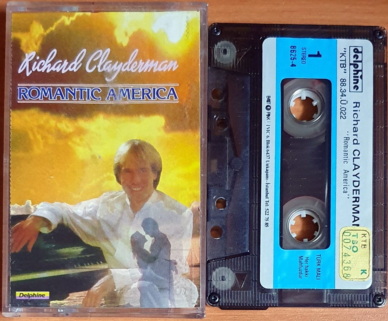 RICHARD CLAYDERMAN - ROMANTIC AMERICA - KASET BALET 2.EL